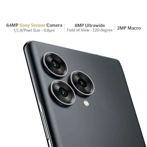 Lava Blaze Curve 5G (Glass Iron, 8GB LPDDR5 RAM, UFS 3.1 256GB Storage) | 120Hz Curved Amoled Display |2.6GHz Dimensity 7050 6nm Processor | 64 MP Primary Sensor 5