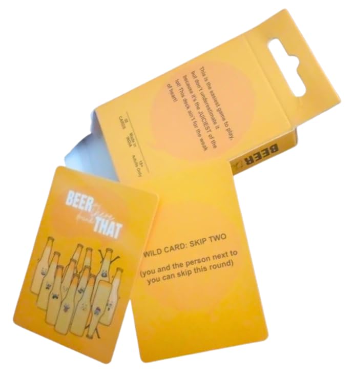 MPS MY PARTY SUPPLIERS® 1pc Beer There Drunk That, Card Game, Party Card Game for Adults, Friends & Couples, Fun Card Game, Gift for Couples, Friends on Valentine's Day. Party Game for Friends 4