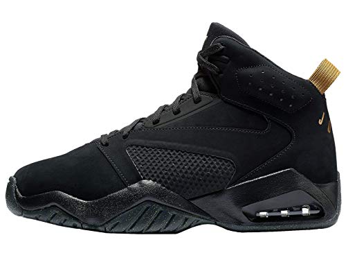 Jordan Lift Off - Men's Black/Metallic Gold Leather Basketball Shoes 13 D(M) US 2