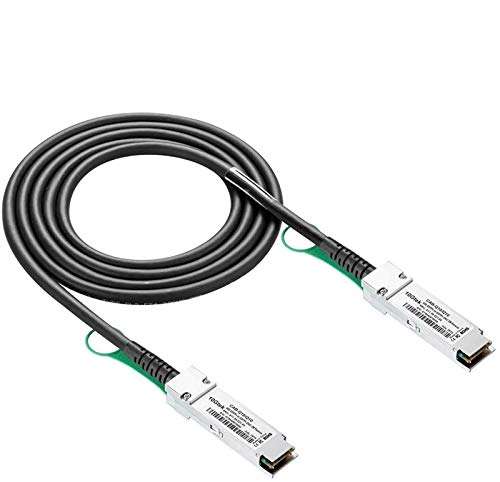40G QSFP+ DAC Cable - 40GBASE-CR4 Passive Direct Attach Copper Twinax QSFP Cable for HPE JG327A Device, 3-Meter(10ft) 1