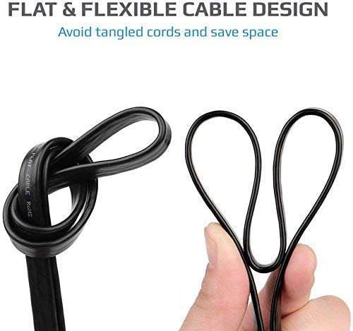 Fedus 15 Meter Telephone Landline Extension Cord Cable Landline Wire With Standard Rj11 Plugs, High-Speed Internet Modem Cable 5