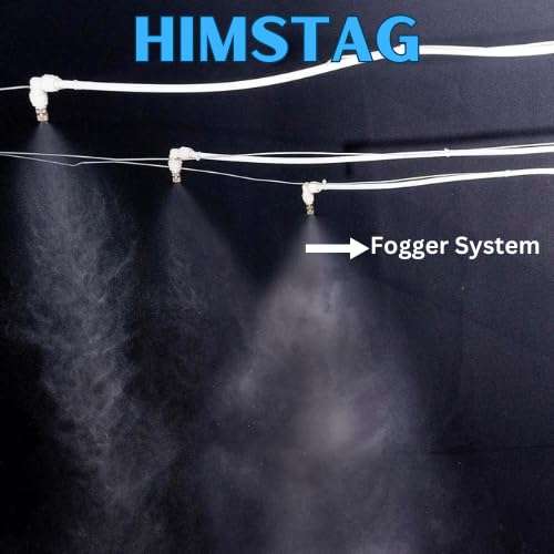 Mist Cooling Fogger kit with 25meter 10nozzeL Motor for Home/Mist Cooling System for Home Dairy Farm 100 L Hose-end Sprayer 6