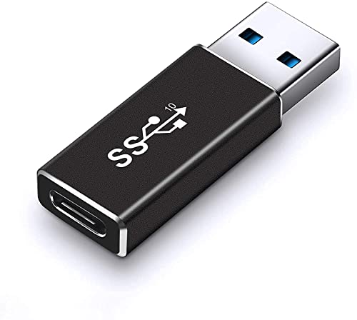 HANUMEX® 1 Pic USB C Female to USB 3.0 Male Adapter Cable: Super Speed Data Transfer, USB 3.1 Gen A to Type C Connector for Laptops, PCs, Chargers, and Power Banks (Black) 2