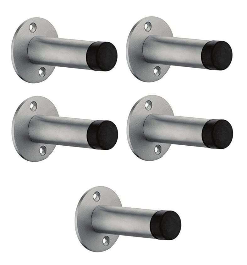 Nexon Hardware Stainless Steel Wall Mounted Door Stopper with Rubber Tip (Set of 10) 6