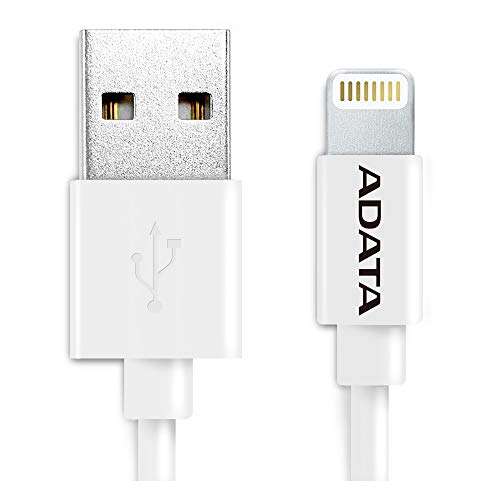 AData 1m (100cm) Lightning USB Cable for Apple iPhone/iPad - White 2