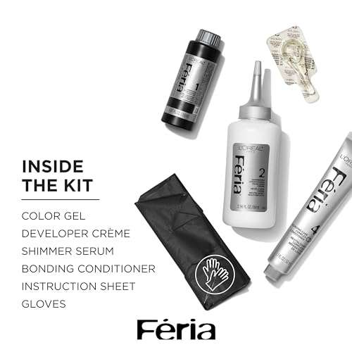 L'Oreal Paris Feria Multi-Faceted Shimmering Permanent Hair Color, 45 French Roast (Deep Bronzed Brown), Pack of 1, Hair Dye 3