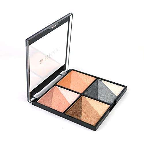 Swiss Beauty Eyeshadow | Blusher | Highlighter | Bronzer Multi Purpose Palette 04 2