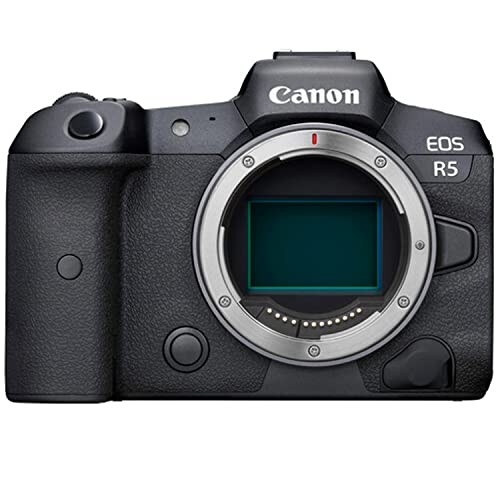 Canon EOS R5 Mirrorless Camera w/RF 24-105mm f/4 L is USM Lens + EF 75-300mm f/4-5.6 III Lens + 2X 64GB Memory + Microphone + Filters + TTL Flash + More (35pc Bundle) 2