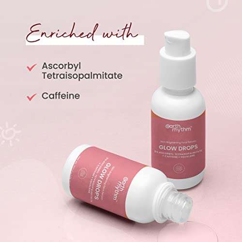Earth Rhythm Glow Drops Brightening Face Serum |Hydrates Skin, Revitalises Tired Skin, Restores Radiance - 30ml 3