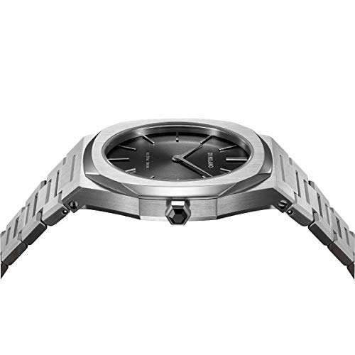 D1 Milano Stainless Steel Ultra Thin Analog Black Dial Women Watch-Utbl05, Silver Band 4