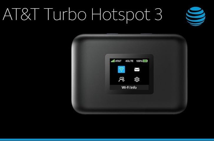 AT&T Turbo Hotspot 3: 256 MB, Black - Prepaid Hotspot, Connects Up to 16 Devices, Dual Band Wi-Fi, Long Lasting Battery 2