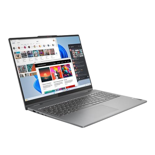 Lenovo IdeaPad 5 2-in-1 Laptop, 16" WUXGA IPS Touchscreen, AMD Ryzen 7 8845HS 8-Core, Radeon 780M Graphics, 16GB LPDDR5 2TB SSD, Backlit KB Fingerprint Stylus Pen Wi-Fi 6, Win10 Home, COU 32GB USB 2