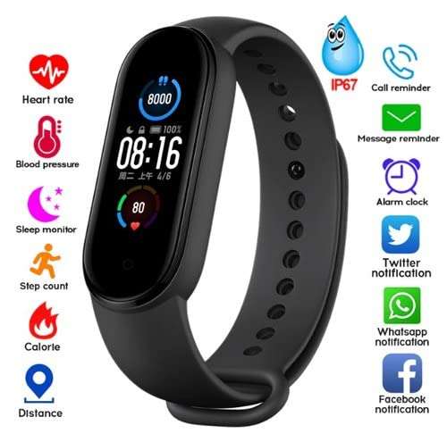 Heart Rate Blood Pressure Wrist Smartwatches for Android iOS Smart Watch for Men 5