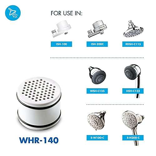 Culligan WHR-140 WTR FiltrationCartridge Shower Filter Replacement Cartridge, 1 Count (Pack of 1), White 6
