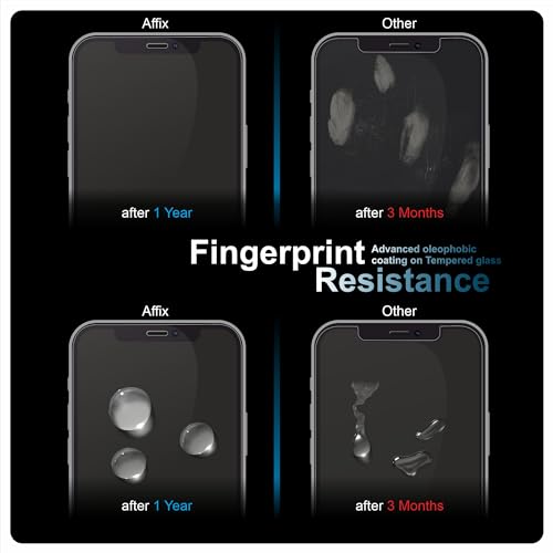 Affix Auto-Align Technology Tempered Glass Screen Guard For Iphone 12 Pro Max (6.7 Inch) | Easy Installation Frame | Case-Friendly - 2 Pack for Smartphone 5