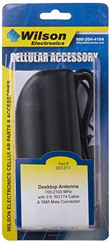 Wilson Desktop Cellular Antenna 700 2100 Mhz With 5 Foot Cable and SMA Male Connector 2