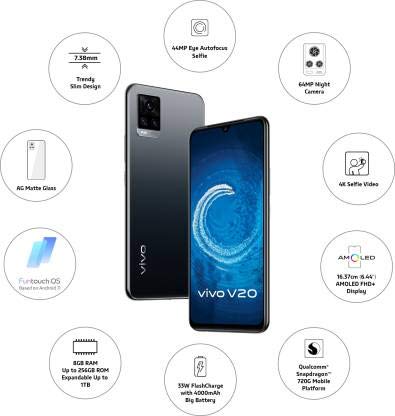 Vivo V20 Midnight Jazz, 8GB RAM, 128GB Storage 4