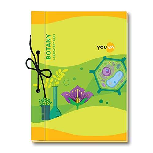 Navneet Youva YOUVA Botany Laboratory Book For College Students | 21 X 28.5 Cm | Hard Bound With Lace Binding | 1 Ruled / 1 Plain | 58 Pages | Pack Of 3 1