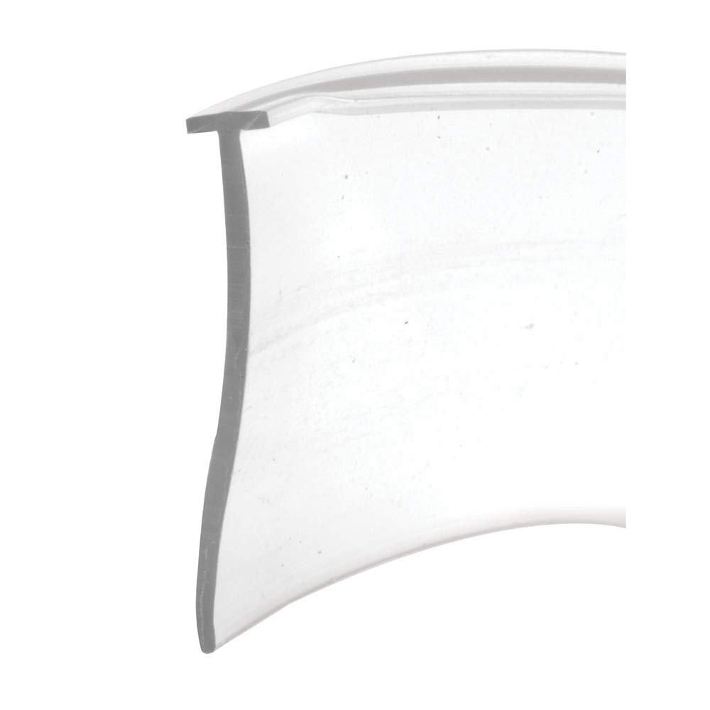 Prime-Line M 6211 Shower Door Bottom Sweep, 36 In. x 1 In. Strip, Vinyl Construction, Clear, 5/32 In. Tee Insert Shape (Single Pack) 1