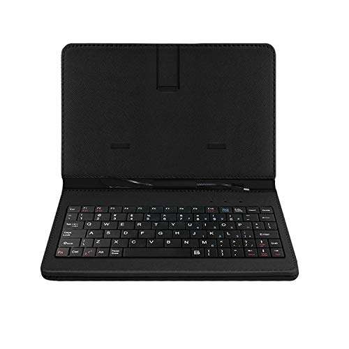 ACM Keyboard Case Compatible with Videocon Graphite V45ed Mobile Flip Cover Stand Plug & Play Device for Study & Gaming Black 2