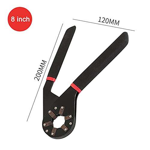 DASNDAS UNIVERSAL-WRENCH Hexagon Universal Wrench Multi-Function Adjustable Bionic Pier Spanner Repair Hand Tool (8 Inches) Single Sided Bionic Wrench 3