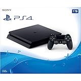 Sony PlayStation 4 PS4 Slim 1TB Gaming Console : FHD High Dynamic Range (HDR) Parental Control Capability Blu-Ray Bluetooth Wi-Fi HDMI Black (One Controller Skin Included + iCarp USB Extension) 3