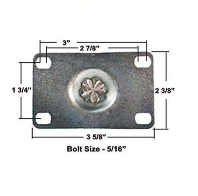 CasterHQ - 5" X 1.25" Light Duty PHENOLIC Wheel - Swivel Caster - Commercial/Industrial Equipment Replacement Casters 3