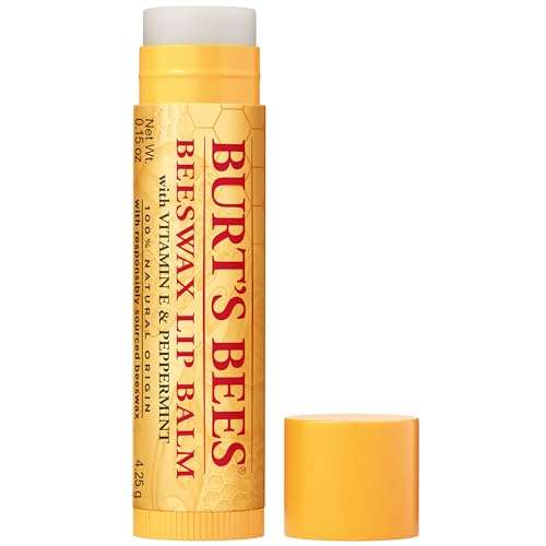 Burt's Bees Lip Balm, Beeswax, 0.15 oz, Transparent 1