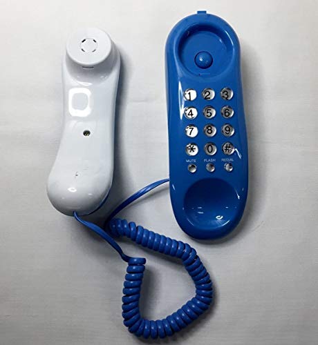 Orrda Corded Landline Phone | KX-T333 Intercom Receiver Landline Telephone for Office Home Purpose    (Blue) 3