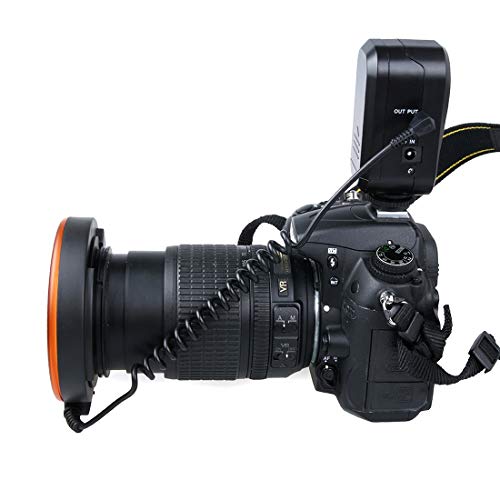 QUAN Ring Light Kit Photographic Equipment Ring Flash Accessories Circular LED Flash Light with 48 LED Lights & 6 Adapter Rings(49mm/52mm/55mm/58mm/62mm/67mm) for Macro Lens(Orange) ( Color : Orange ) 2