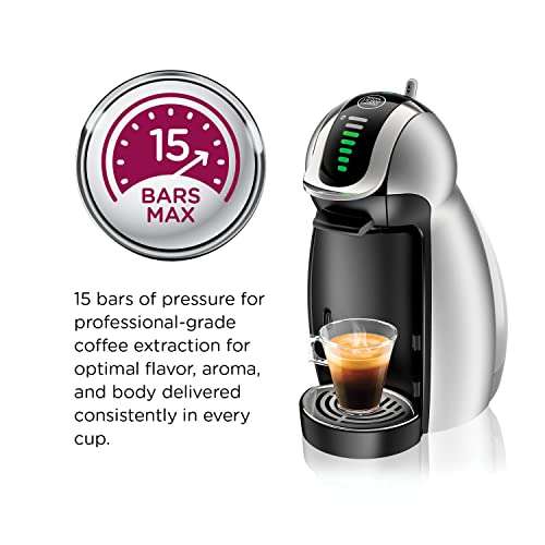 NESCAFÉ Dolce Gusto Coffee Machine, Genio 2, Espresso, Cappuccino and Latte Pod Machine, Silver 3