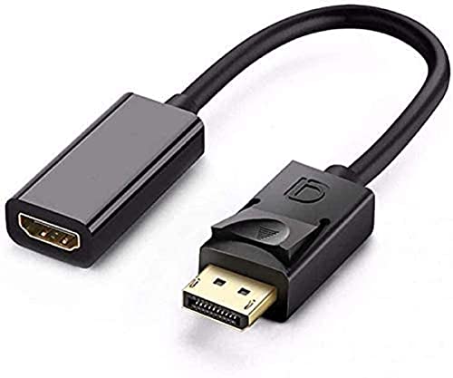 FENTICO DisplayPort to HDMI Adapter, DP to HDMI Converter Cord Compatible with Computer, Desktop, Laptop, PC, Monitor, Projector, HDTV (UNI-Directional) 1