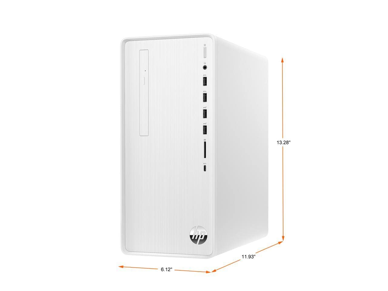 HP Pavilion Desktop PC, 12th Gen Intel Core i3-12100, 8 GB RAM, 512 GB SSD, Windows 11 Home, Wi-Fi 6 & Bluetooth 5.2, 9 USB Ports, Wired Keyboard & Mouse Combo, Pre-Built PC Tower (TP01-3030, 2022) 4