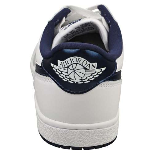 NIKE Jordan Men's 1 Low 85 White/Navy-White (FB9933 141) - 8 4