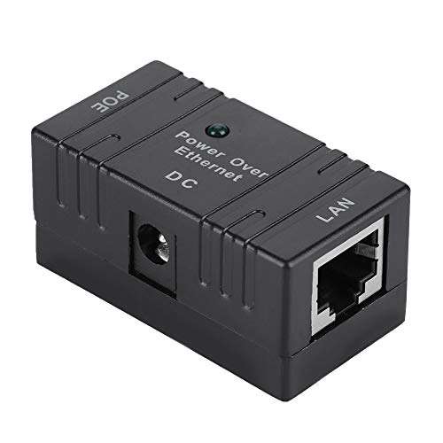 Dioche POE Power Bank Module, Mini POE Combiner Separator Universal RJ45 Connector AP Network Bridge POE Injector for Router, Network Switch, Computer Host Network Interface(Black) 1