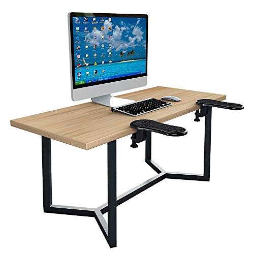FreshDcart Adjustable Computer Arm Rest Ergonomic Attachable Computer Table Arm Support Stand Desk Rests Chair Extender for Home Office(Black Pack Of 1) 6