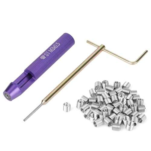 50pcs Thread Repair Installation Kit Stainless Steel Helicoil Type Set (M3 x 2D) 3