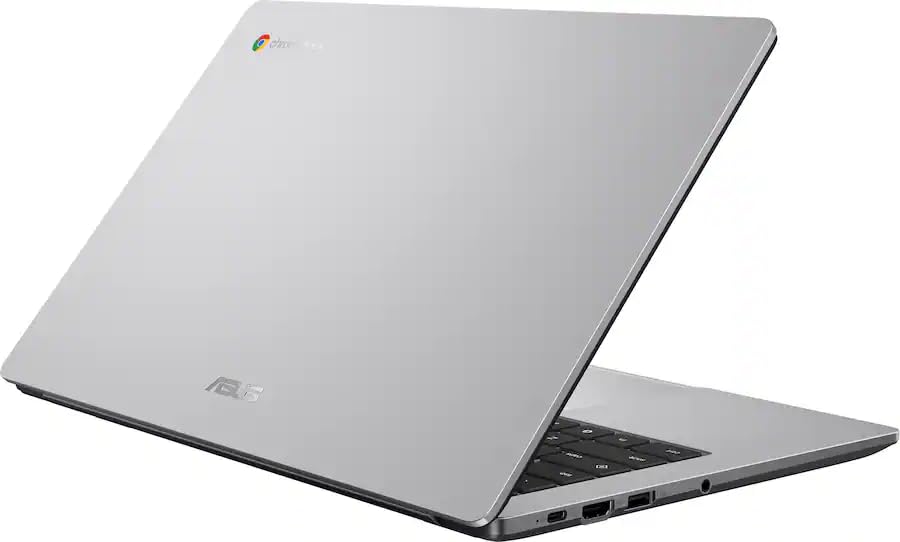 ASUS CX14 14" FHD Chromebook Laptop, Intel Celeron N4500, 4GB Memory, 64GB eMMC, Misty Grey, Webcam, Intel UHD Graphics, Chrome OS with TGY Accessories 5