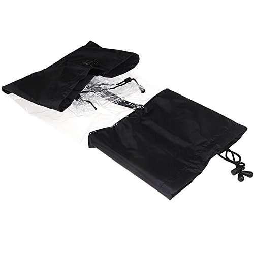 eCostConnection Professional Rain Cover for Medium and Large Sized DSLR Cameras with Flash Compartment + Microfiber Cloth 4