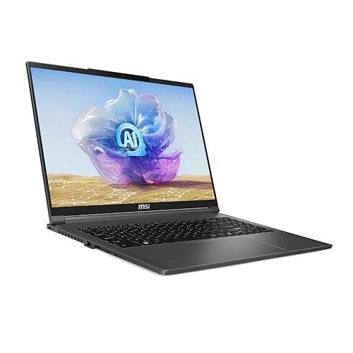 MSI Creator A16 AI+ (2024) 16” UHD+ MiniLED 120Hz Laptop: AMD Ryzen AI 9-365, NVIDIA RTX 4070, 32GB LPDDR5x, 1TB NVMe SSD, WiFi 7, Win 11 Home: Lunar Gray A3HVGG-094US 2