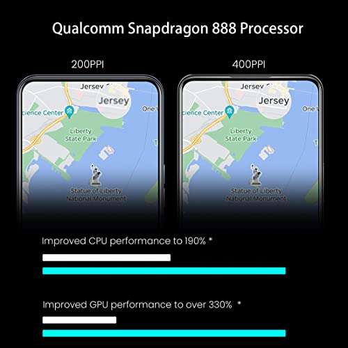 ZTE Axon 30 Smartphone- 5G Unlocked Android Cell Phone Snapdragon 870, 6.92'' 120HZ AMOLED Display, 64MP AI Quad-Camera,Under Screen Camera,4200mAH 65W Quick Charge,12GB+256GB,NFC,Aqua 2