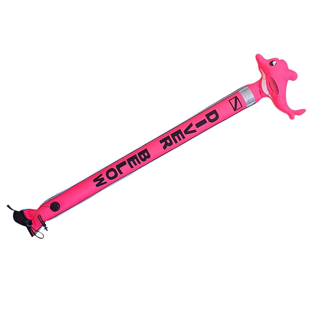 Calandis Scuba Diving Surface Marker Buoy SMB Underwater Safety Buoy Pink 6FT 1