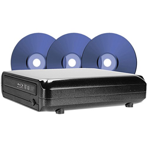 I/O Magic DVDrw 10X Blu-ray Bd-re External USB2.0 with DVD Ls Tech 1