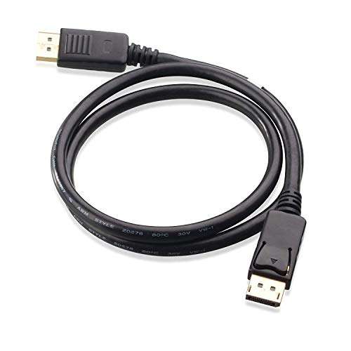 BigPlayer DisplayPort DP to DP DisplayPort Cable for Monitor, Personal Computer, Printer, Smartphone, Router, Projector (Black) 4