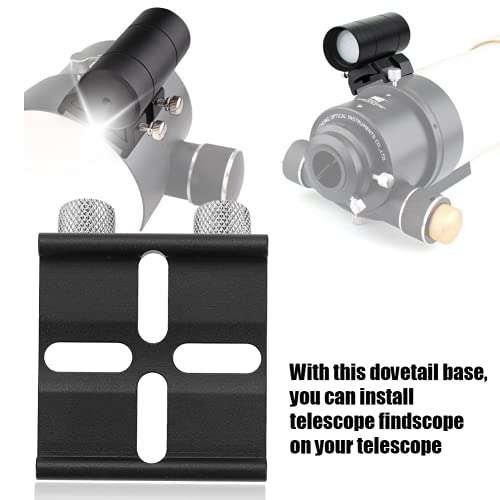 Acouto Dovetail Base for Finder Scope Telescope, Manual Focus, Beginner, 80mm Aperture, Compatible with C8/C8HD/C925/C11HD and SKYRVER 80ED/102ED/130APO/100ED Binoculars 2