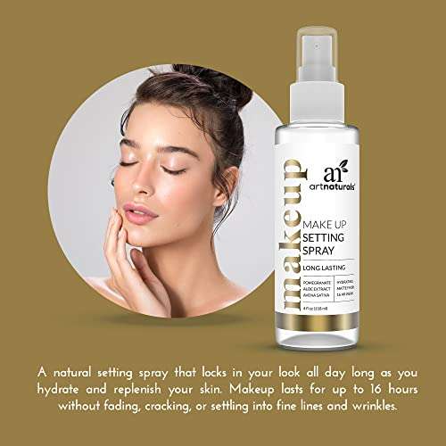 Art Naturals Makeup Setting Spray 4.0 oz Long Lasting / All Day Extender - All Natural with Aloe Vera 4