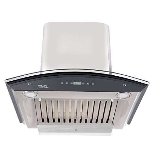 Hindware 60cm 1200 m3/hr Auto Clean Chimney (Nevio 60, 1 Baffle Filter, Steel/Grey) 1