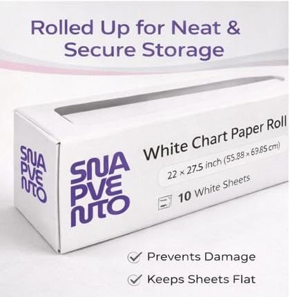 SNAPVENTO | Pink Chart Paper Roll – 22×27.5 Inch (50 Sheets) | Premium Art & Craft Paper for Drawing, Painting & School Projects 5