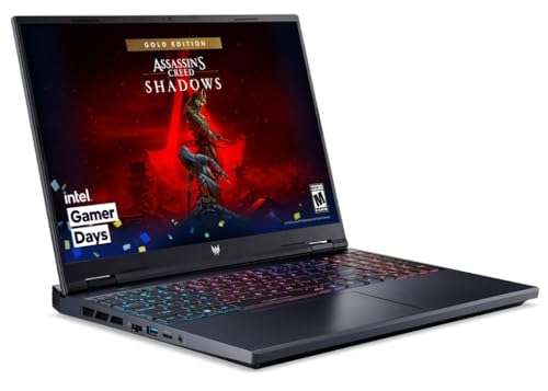 acer Predator Helios Neo 16 Laptop (Intel i9-14900HX 24-Core, 64GB DDR5 5600MHz RAM, 2TB PCIe SSD, GeForce RTX 4060, 16.0" 165 Hz Wide UXGA (1920x1200), WiFi, Bluetooth, Win 11 Pro) with USB-C Dock 3