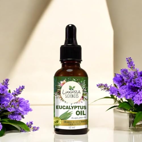 Luxura Sciences Essential oils for Hair | Skin | Nails | Aromatherapy (Eucalyptus, 15ml) 3